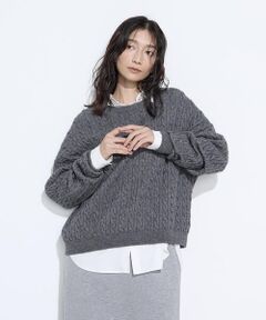 COMME CA PLATINUM / コムサ・プラチナ ニット・セーター | ケーブル編 ニットプルオーバー