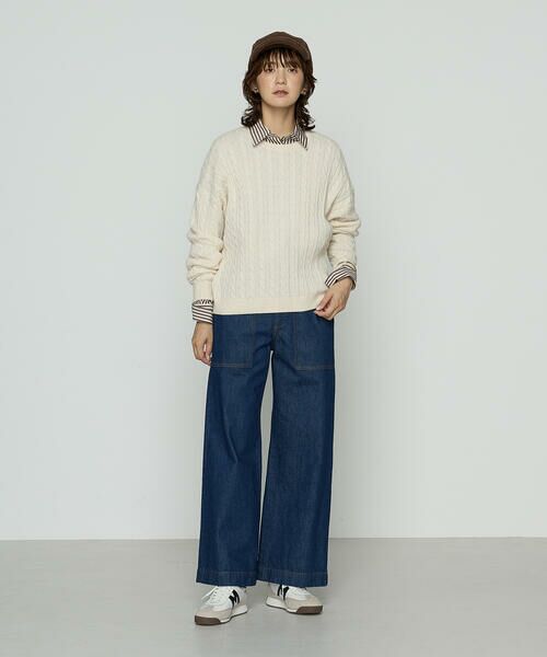 COMME CA PLATINUM / コムサ・プラチナ ニット・セーター | ケーブル編 ニットプルオーバー | 詳細7