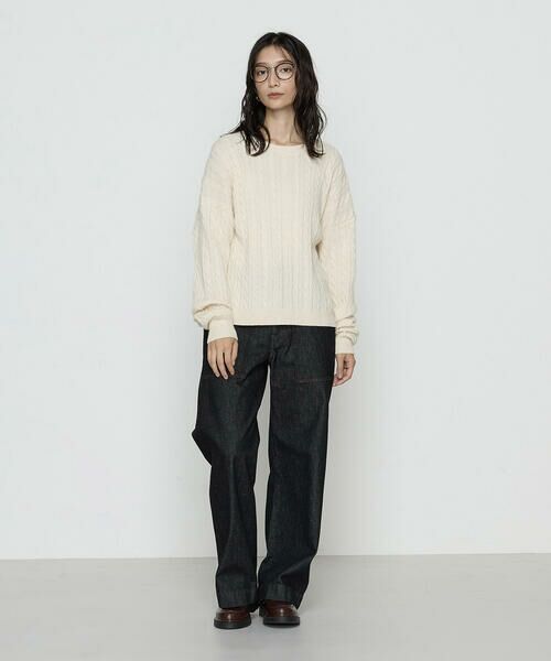 COMME CA PLATINUM / コムサ・プラチナ ニット・セーター | ケーブル編 ニットプルオーバー | 詳細12