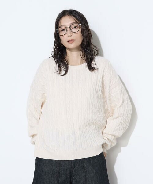 COMME CA PLATINUM / コムサ・プラチナ ニット・セーター | ケーブル編 ニットプルオーバー | 詳細6