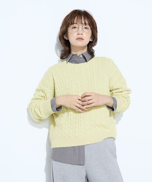 COMME CA PLATINUM / コムサ・プラチナ ニット・セーター | ケーブル編 ニットプルオーバー | 詳細27