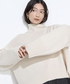 COMME CA PLATINUM / コムサ・プラチナ ニット・セーター | 天竺編 ハイネックニットプルオーバー