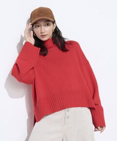 COMME CA PLATINUM / コムサ・プラチナ ニット・セーター | 天竺編 ハイネックニットプルオーバー