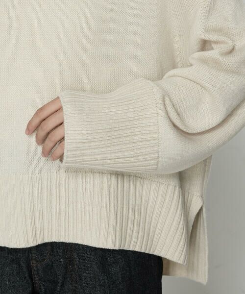 COMME CA PLATINUM / コムサ・プラチナ ニット・セーター | 天竺編 ハイネックニットプルオーバー | 詳細11