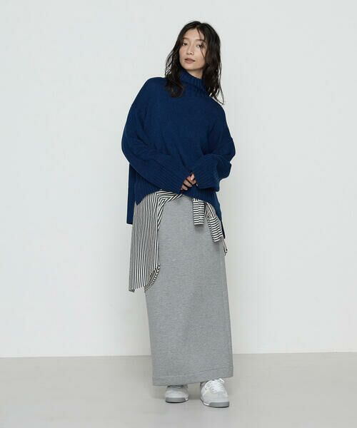 COMME CA PLATINUM / コムサ・プラチナ ニット・セーター | 天竺編 ハイネックニットプルオーバー | 詳細22