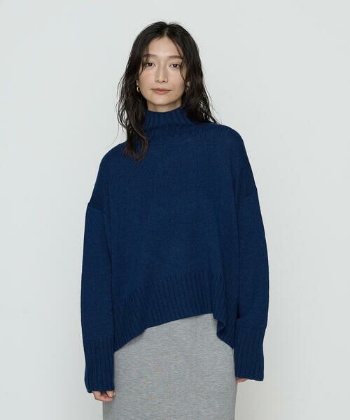 COMME CA PLATINUM / コムサ・プラチナ ニット・セーター | 天竺編 ハイネックニットプルオーバー | 詳細25