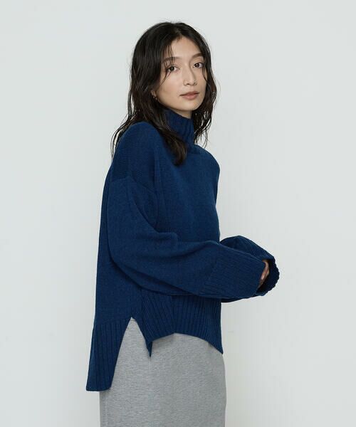 COMME CA PLATINUM / コムサ・プラチナ ニット・セーター | 天竺編 ハイネックニットプルオーバー | 詳細26