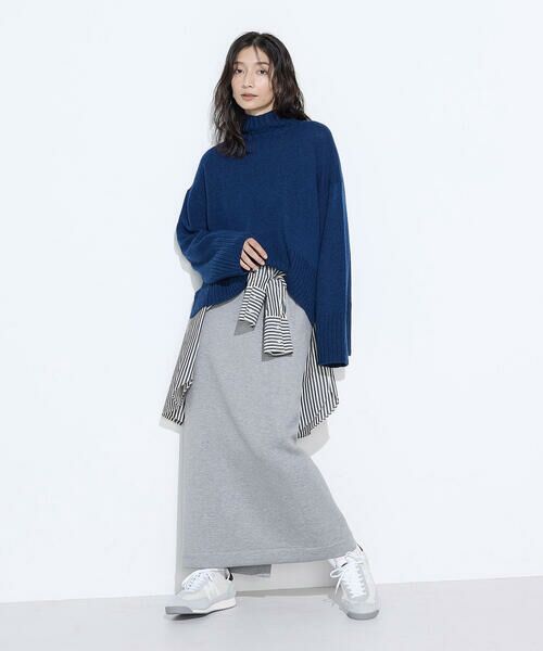 COMME CA PLATINUM / コムサ・プラチナ ニット・セーター | 天竺編 ハイネックニットプルオーバー | 詳細20