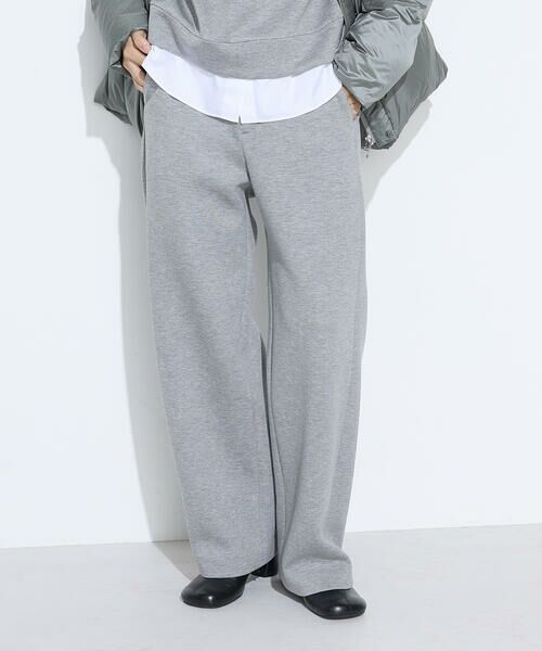 COMME CA PLATINUM / コムサ・プラチナ スラックス・ドレスパンツ | レーヨンミックスダンボール パンツ(04:杢グレー)