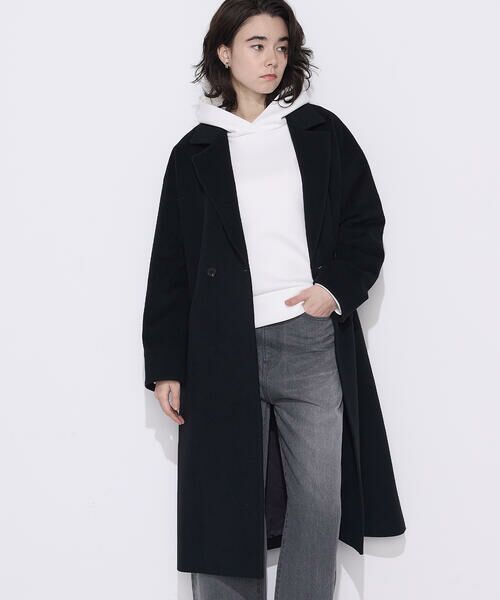 COMME CA PLATINUM / コムサ・プラチナ パーカー | 〔 +サイズ 〕ソフトストレッチダンボールニット フーディー | 詳細11