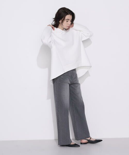 COMME CA PLATINUM / コムサ・プラチナ パーカー | 〔 +サイズ 〕ソフトストレッチダンボールニット フーディー | 詳細3