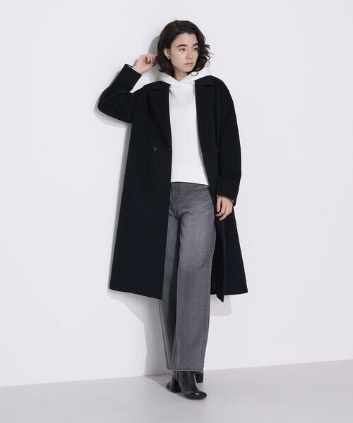 COMME CA PLATINUM / コムサ・プラチナ パーカー | 〔 +サイズ 〕ソフトストレッチダンボールニット フーディー | 詳細4