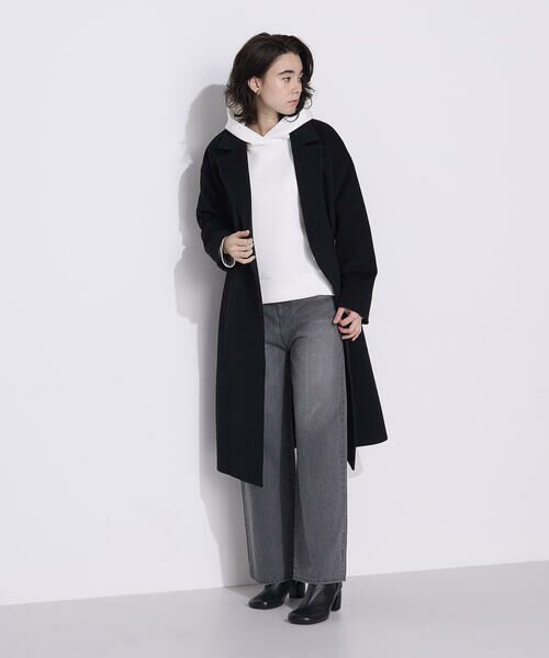COMME CA PLATINUM / コムサ・プラチナ パーカー | 〔 +サイズ 〕ソフトストレッチダンボールニット フーディー | 詳細6