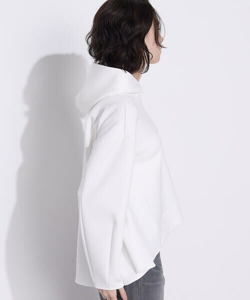 COMME CA PLATINUM / コムサ・プラチナ パーカー | 〔 +サイズ 〕ソフトストレッチダンボールニット フーディー | 詳細8