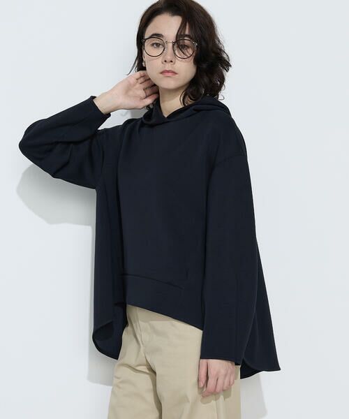 COMME CA PLATINUM / コムサ・プラチナ パーカー | 〔 +サイズ 〕ソフトストレッチダンボールニット フーディー | 詳細25