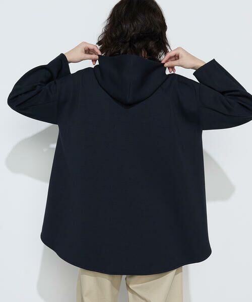 COMME CA PLATINUM / コムサ・プラチナ パーカー | 〔 +サイズ 〕ソフトストレッチダンボールニット フーディー | 詳細27