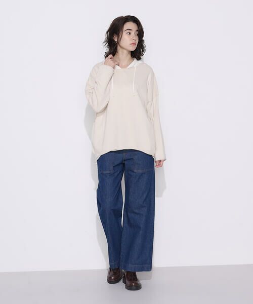 COMME CA PLATINUM / コムサ・プラチナ ニット・セーター | 〔 +サイズ 〕綿／ポリエステル天竺編 ニットプルオーバー | 詳細8