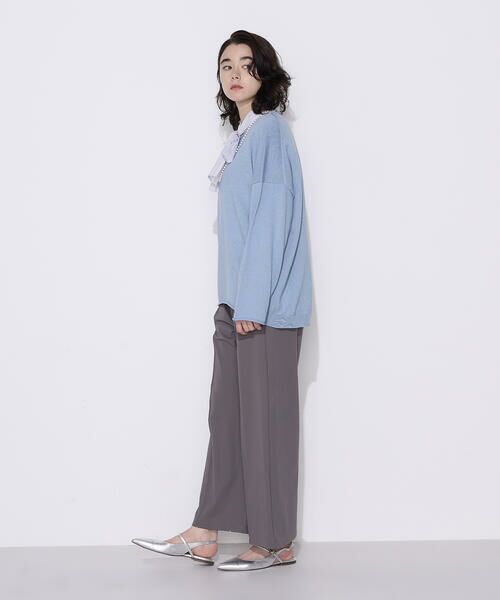 COMME CA PLATINUM / コムサ・プラチナ ニット・セーター | 〔 +サイズ 〕綿／ポリエステル天竺編 ニットプルオーバー | 詳細16