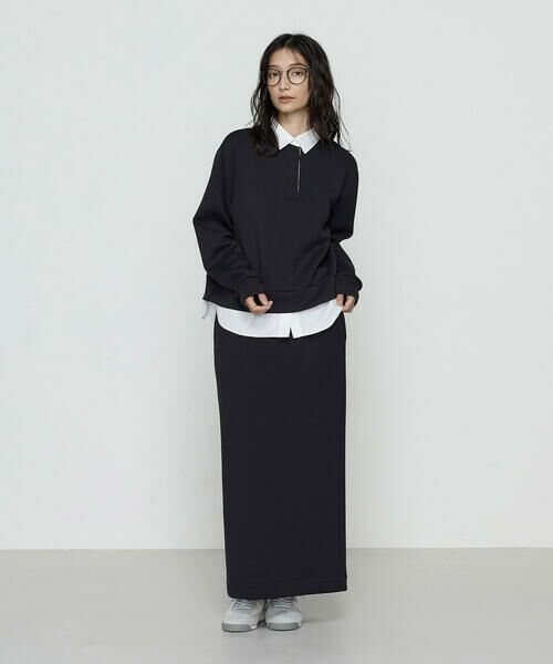 COMME CA PLATINUM / コムサ・プラチナ カットソー | 〔 +サイズ 〕レーヨンミックスダンボール プルオーバー | 詳細8