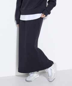 COMME CA PLATINUM / コムサ・プラチナ ロング・マキシ丈スカート | 〔 +サイズ 〕レーヨンミックスダンボール ナロースカート