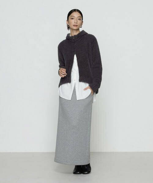 COMME CA PLATINUM / コムサ・プラチナ ロング・マキシ丈スカート | 〔 +サイズ 〕レーヨンミックスダンボール ナロースカート | 詳細8