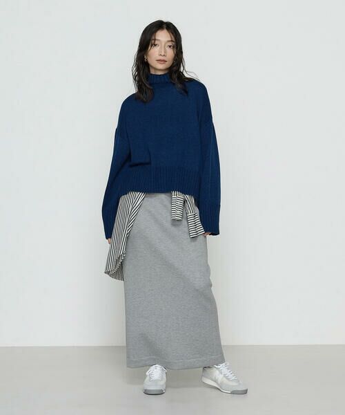 COMME CA PLATINUM / コムサ・プラチナ ロング・マキシ丈スカート | 〔 +サイズ 〕レーヨンミックスダンボール ナロースカート | 詳細9