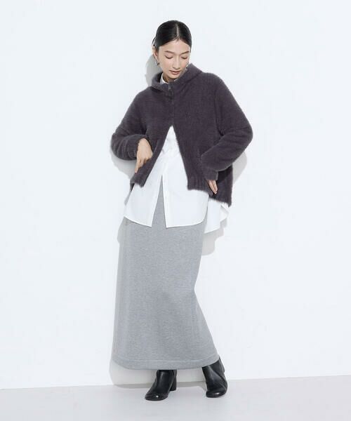 COMME CA PLATINUM / コムサ・プラチナ ロング・マキシ丈スカート | 〔 +サイズ 〕レーヨンミックスダンボール ナロースカート | 詳細3