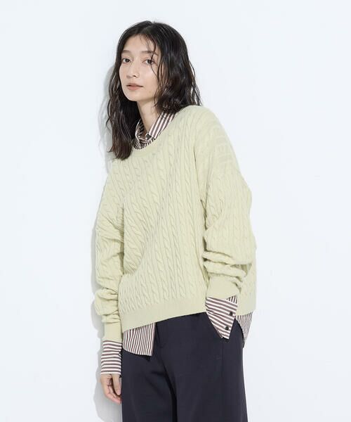 COMME CA PLATINUM / コムサ・プラチナ ニット・セーター | 〔 +サイズ 〕ケーブル編 ニットプルオーバー | 詳細28