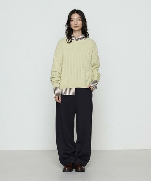 COMME CA PLATINUM / コムサ・プラチナ スラックス・ドレスパンツ | 〔 +サイズ 〕レーヨンミックスダンボール パンツ | 詳細12