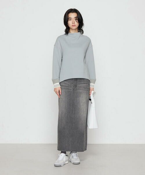 COMME CA PLATINUM / コムサ・プラチナ カットソー | 袖口キラキラニット リブプルオーバー | 詳細6