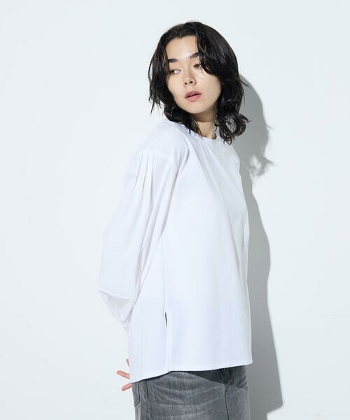 COMME CA PLATINUM / コムサ・プラチナ カットソー | 80ポンチ 袖パフカットソー | 詳細2