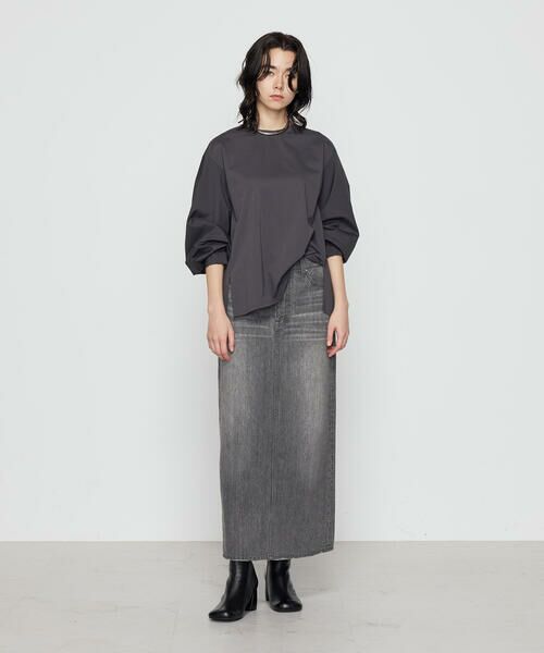 COMME CA PLATINUM / コムサ・プラチナ カットソー | 80ポンチ 袖パフカットソー | 詳細10