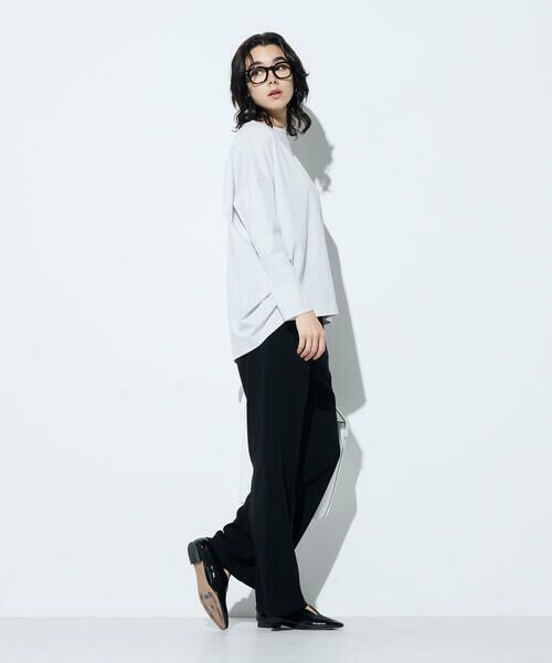 COMME CA PLATINUM / コムサ・プラチナ カットソー | 80ポンチ ゆったりプルオーバー | 詳細1