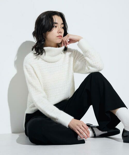 COMME CA PLATINUM / コムサ・プラチナ ニット・セーター | モヘヤブレンドヤーンセーター | 詳細3