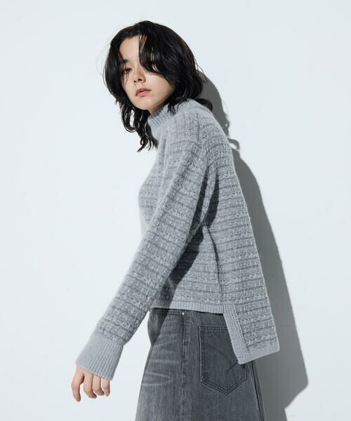 COMME CA PLATINUM / コムサ・プラチナ ニット・セーター | モヘヤブレンドヤーンセーター | 詳細11