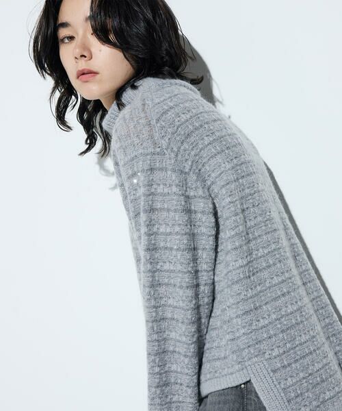 COMME CA PLATINUM / コムサ・プラチナ ニット・セーター | モヘヤブレンドヤーンセーター | 詳細13