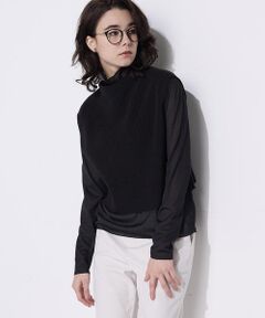 COMME CA PLATINUM / コムサ・プラチナ ベスト | コットンポリエステルリリヤーン 前後切り替えベスト