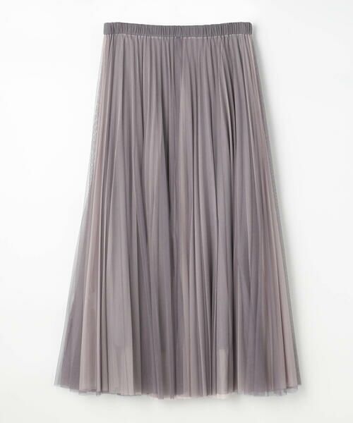 COMME CA PLATINUM / コムサ・プラチナ ロング・マキシ丈スカート | ソフトチュール×ウーリー分繊トリコット広巾 スカート | 詳細14