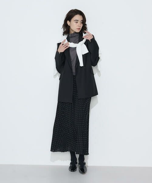 COMME CA PLATINUM / コムサ・プラチナ カットソー | ソフトチュール×ウーリー分繊トリコット広巾 プルオーバー | 詳細3