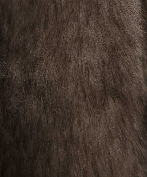 COMME CA PLATINUM / コムサ・プラチナ その他アウター | フェイクファー ノーカラーミドルレングスコート | 詳細15