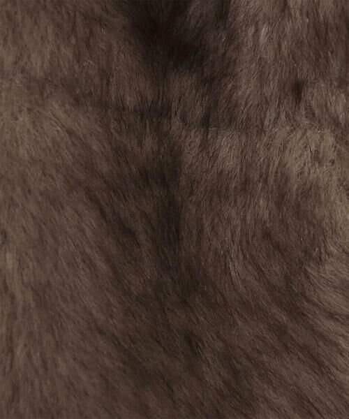 COMME CA PLATINUM / コムサ・プラチナ ベスト | フェイクファー ショートジレ | 詳細7