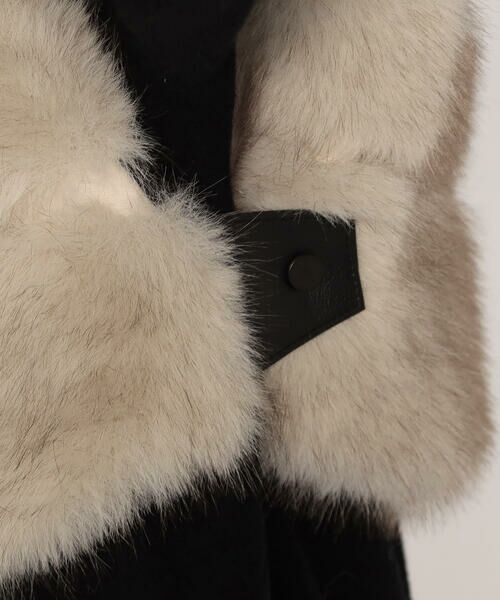 COMME CA PLATINUM / コムサ・プラチナ ベスト | フェイクファー ショートジレ | 詳細17