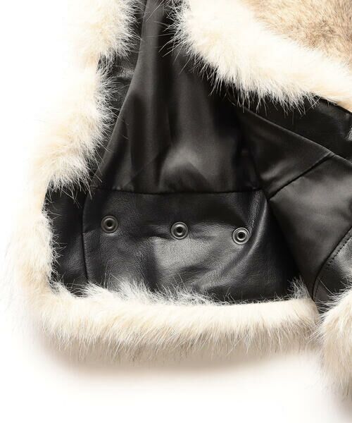 COMME CA PLATINUM / コムサ・プラチナ ベスト | フェイクファー ショートジレ | 詳細19