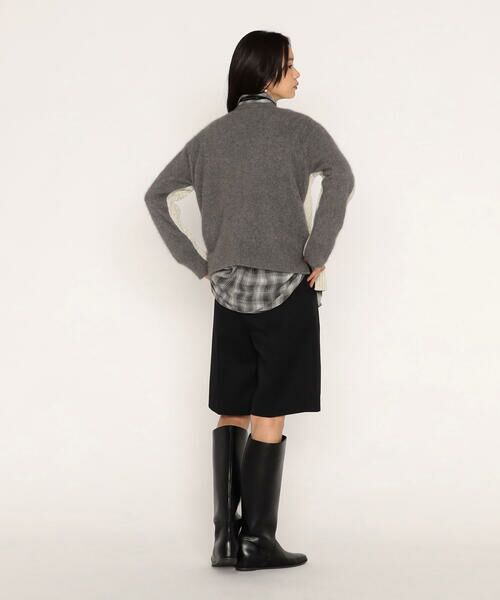 COMME CA PLATINUM / コムサ・プラチナ ニット・セーター | アラン×ラクーンシルクコンビ プルオーバー | 詳細4