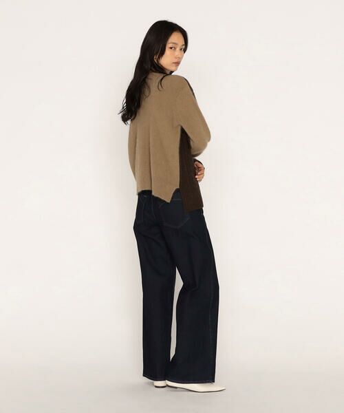 COMME CA PLATINUM / コムサ・プラチナ ニット・セーター | アラン×ラクーンシルクコンビ プルオーバー | 詳細14