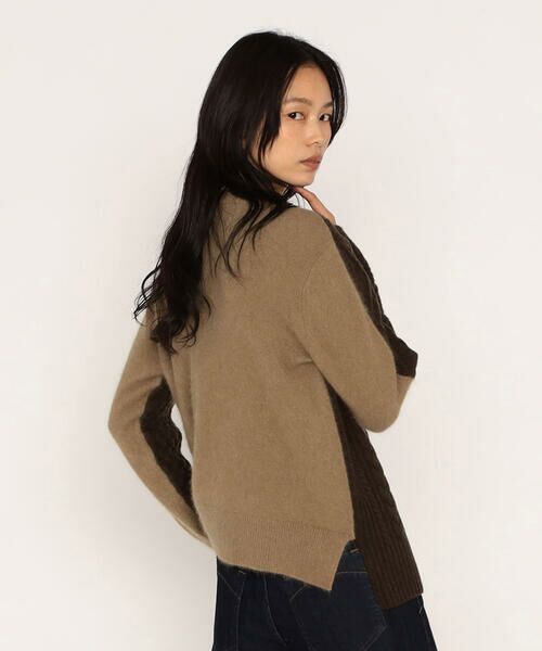 COMME CA PLATINUM / コムサ・プラチナ ニット・セーター | アラン×ラクーンシルクコンビ プルオーバー | 詳細17