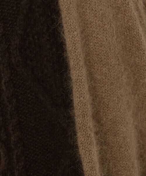 COMME CA PLATINUM / コムサ・プラチナ ニット・セーター | アラン×ラクーンシルクコンビ プルオーバー | 詳細24