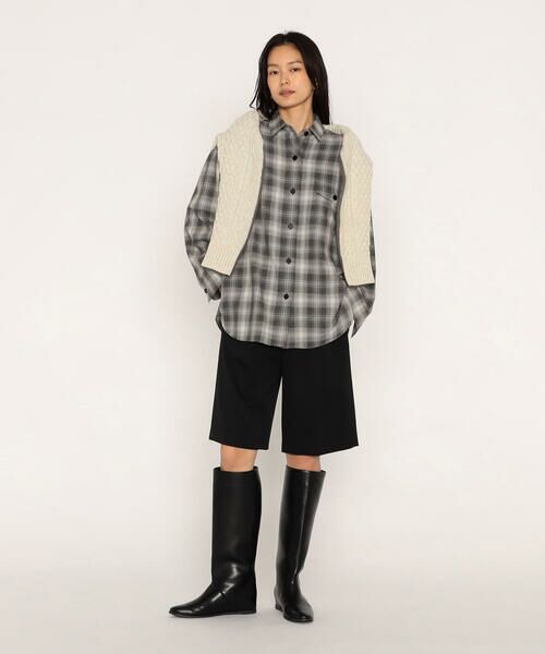 COMME CA PLATINUM / コムサ・プラチナ シャツ・ブラウス | オンブレーチェック シャツ | 詳細1