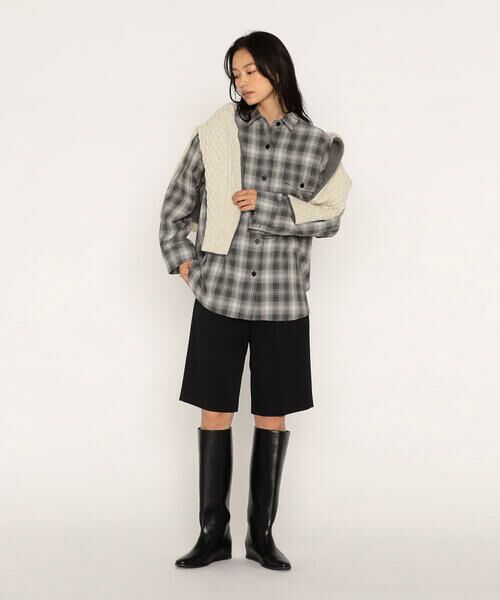 COMME CA PLATINUM / コムサ・プラチナ シャツ・ブラウス | オンブレーチェック シャツ | 詳細3