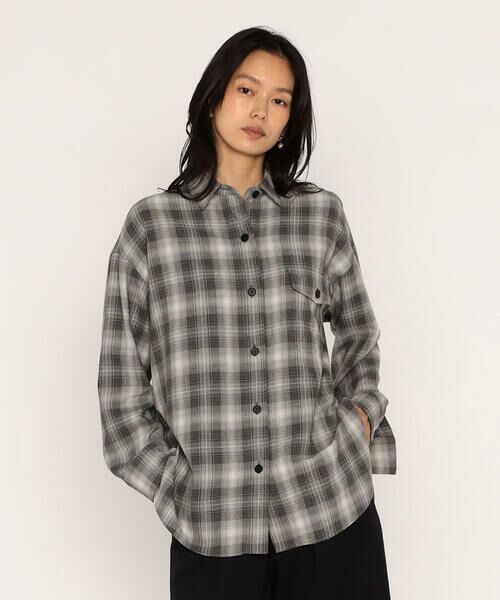 COMME CA PLATINUM / コムサ・プラチナ シャツ・ブラウス | オンブレーチェック シャツ | 詳細5